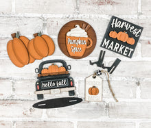 Load image into Gallery viewer, 3D Harvest Market Fall Tiered Tray Set - Seasonal Decor