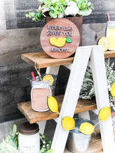 Load image into Gallery viewer, 3D When Life Gives You Lemons Tiered Tray Set - Summer - Seasonal Decor