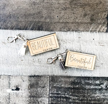 Load image into Gallery viewer, God's Promises Tassel Keychain - Wood Keychains - Gift - Inspirational