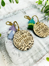 Load image into Gallery viewer, Nurse Tassel Wood Keychain - Gift