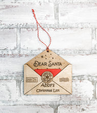 Load image into Gallery viewer, Letter to Santa Christmas Ornament - Personalized