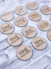 Load image into Gallery viewer, Baby Milestones Sign Sign - Baby Shower Gift