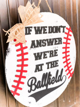 Load image into Gallery viewer, 3D Baseball or Softball Door Hanger - Housewarming