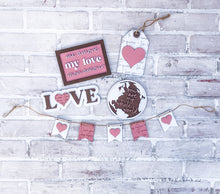 Load image into Gallery viewer, 3D Love Languages Tiered Tray Set - Valentine's Day - Holiday Decor