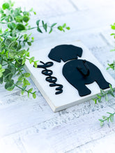Load image into Gallery viewer, Dog Breed Silhouette Leash Holder Sign