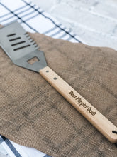 Load image into Gallery viewer, Personalized Wooden Handled BBQ Tool - Grill Accessory - Father's Day Gift - Gift For Him