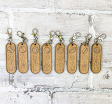 Load image into Gallery viewer, Dad/Mom Wood Sports Tassel Keychain - Personalized Gift