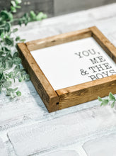 Load image into Gallery viewer, You, Me & The... Personalized Family Framed Sign - Gift