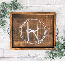Load image into Gallery viewer, Monogram Farmhouse Tray - Centerpiece - Personalized Gift