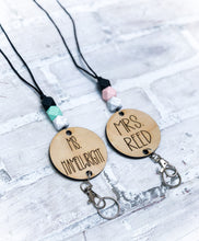 Load image into Gallery viewer, Personalized Wood Lanyard - Teacher Gift - Accessory