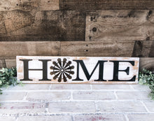Load image into Gallery viewer, Home Windmill Sign - Rustic Farmhouse Wall Decor