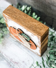 Load image into Gallery viewer, Rustic Tag Pumpkin Shelf Sitter