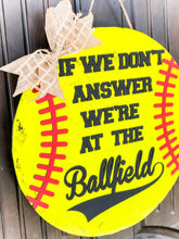 Load image into Gallery viewer, 3D Baseball or Softball Door Hanger - Housewarming