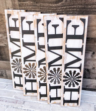 Load image into Gallery viewer, Home Windmill Sign - Rustic Farmhouse Wall Decor