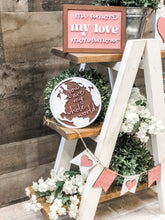 Load image into Gallery viewer, 3D Love Languages Tiered Tray Set - Valentine's Day - Holiday Decor