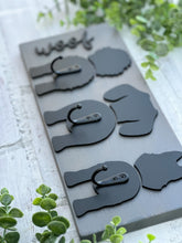 Load image into Gallery viewer, Dog Breed Silhouette Leash Holder Sign