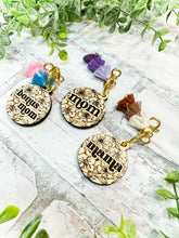 Load image into Gallery viewer, Mom Wood Tassel Keychain - Gift