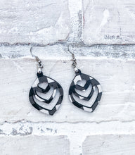 Load image into Gallery viewer, Buffalo Plaid Heart Teardrop Earrings - Valentine’s Day
