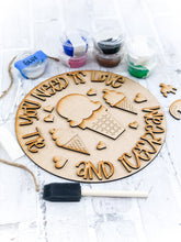 Load image into Gallery viewer, Ice Cream Paint Kit for Kids - DIY - Craft for Child - Summer