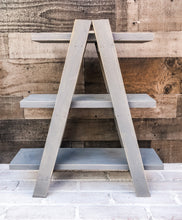 Load image into Gallery viewer, Farmhouse Collapsible Tiered Tray Ladder Display - Rustic Shelf