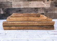 Load image into Gallery viewer, Farmhouse Collapsible Tiered Tray Ladder Display - Rustic Shelf