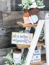 Load image into Gallery viewer, 3D Ice Cream Tiered Tray Set - Summer - Seasonal Decor