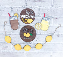 Load image into Gallery viewer, 3D When Life Gives You Lemons Tiered Tray Set - Summer - Seasonal Decor