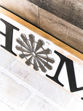Load image into Gallery viewer, Home Windmill Sign - Rustic Farmhouse Wall Decor