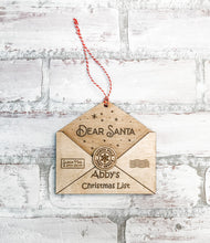 Load image into Gallery viewer, Letter to Santa Christmas Ornament - Personalized