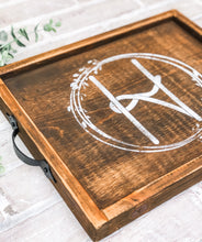 Load image into Gallery viewer, Monogram Farmhouse Tray - Centerpiece - Personalized Gift