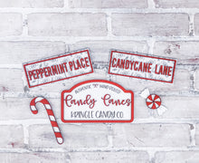 Load image into Gallery viewer, 3D Candy Cane Christmas Tiered Tray Set - Holiday Decor
