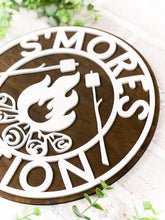 Load image into Gallery viewer, S'mores Station Wood Sign