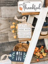 Load image into Gallery viewer, 3D Thanksgiving Fall Tiered Tray Set - Seasonal Decor