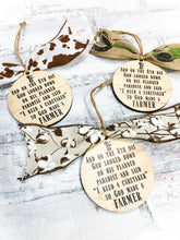 Load image into Gallery viewer, God Made A Farmer Christmas Ornament