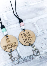 Load image into Gallery viewer, Personalized Wood Lanyard - Teacher Gift - Accessory
