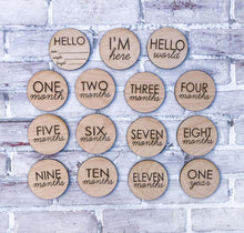 Load image into Gallery viewer, Baby Milestones Sign Sign - Baby Shower Gift