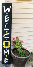 Load image into Gallery viewer, Welcome Friends Porch Leaner Decor