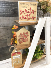 Load image into Gallery viewer, 3D Fall Leaves Tiered Tray Set - Seasonal Decor