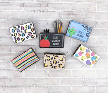 Load image into Gallery viewer, Hand Painted Wooden Sugar Mold Desk Organizer - Teacher Gift - Classroom Decor