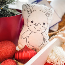 Load image into Gallery viewer, Christmas Doodle Coloring Pillow Activity Kit

