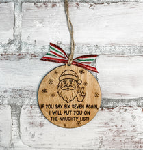 Load image into Gallery viewer, Six Seven Naughty List Ornament
