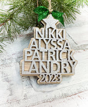 Load image into Gallery viewer, Family Christmas Tree Ornament - Personalized Gift
