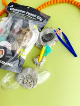 Load image into Gallery viewer, Dinosaur Fossil Dig (Cookies &amp; Cream) KidDough Play Kit
