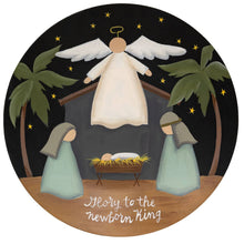 Load image into Gallery viewer, Glory to the Newborn King Nativity Plate
