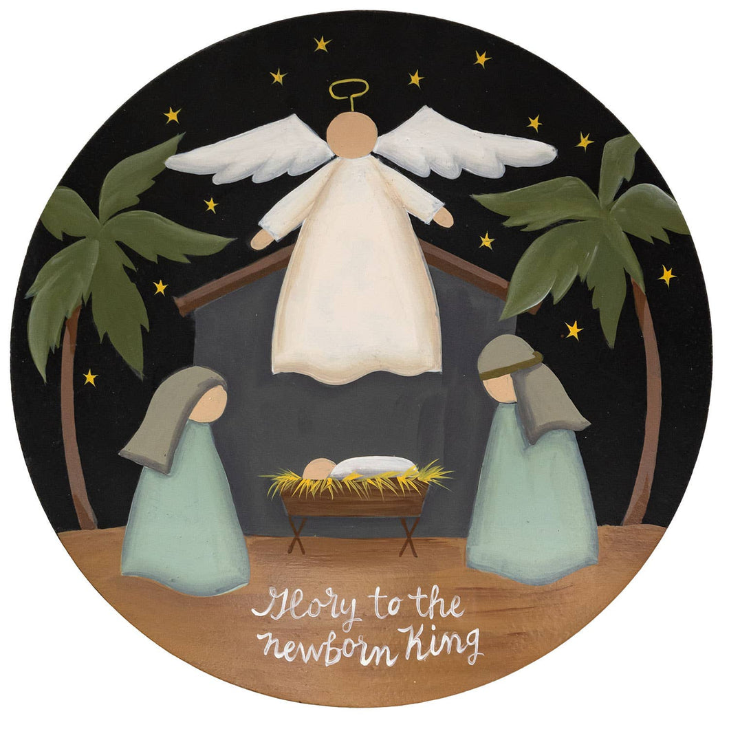 Glory to the Newborn King Nativity Plate