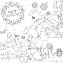 Load image into Gallery viewer, Nativity Coloring Tablecloth | Christmas Family Activity
