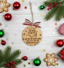 Load image into Gallery viewer, Six Seven Naughty List Ornament

