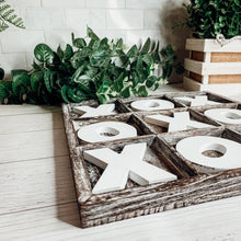 Load image into Gallery viewer, Tic-Tac-Toe Wooden Tabletop Decor Game
