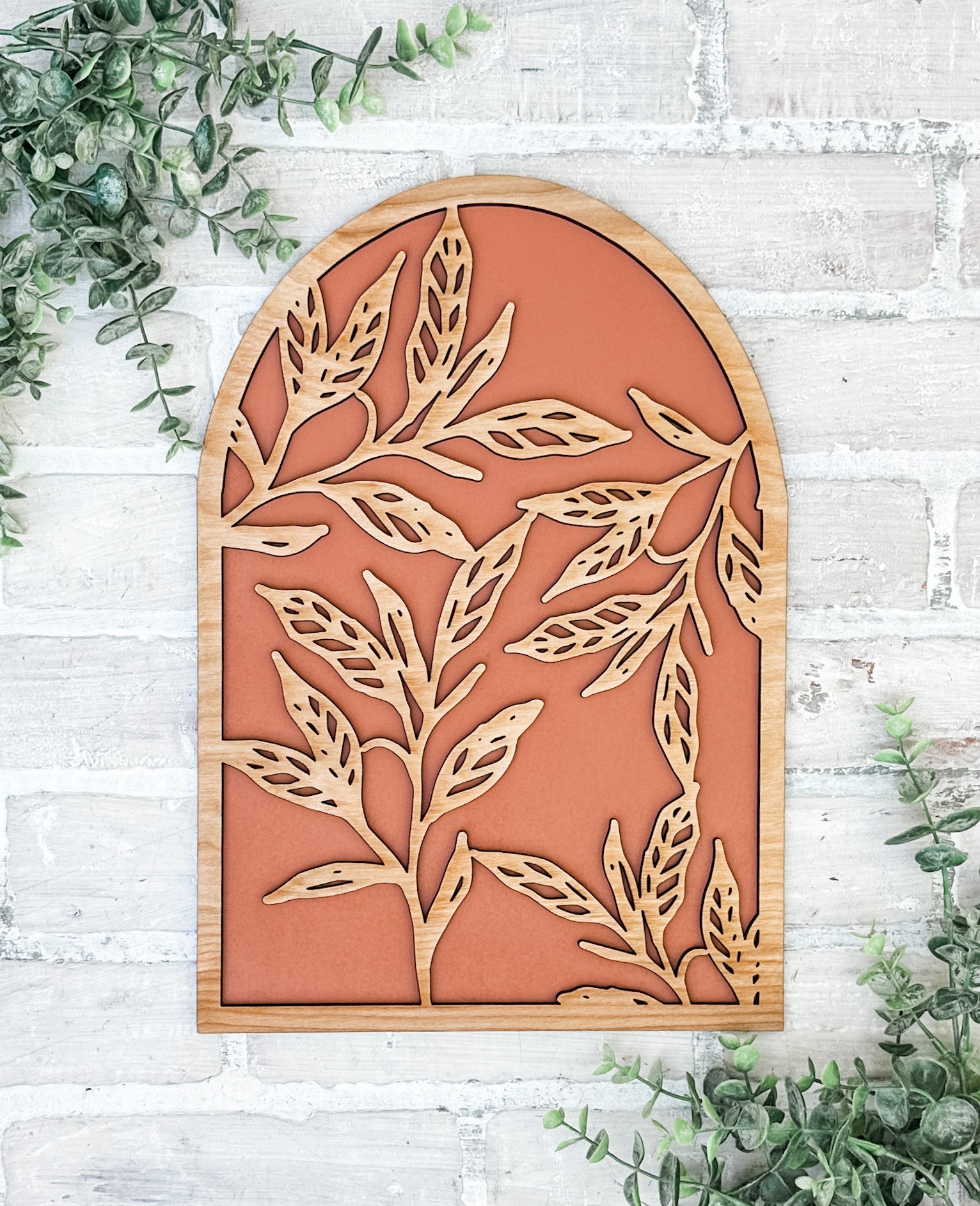 3D Boho Leaf Arch Leaner Sign – High Cotton Creations