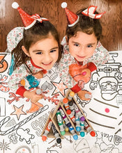 Load image into Gallery viewer, Christmas Coloring Tablecloth | Christmas Family Activity
